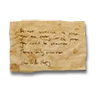 Scrawled Note